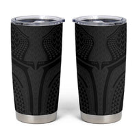 Hawaiian Kakau Art Tattoos Aquaman Style Tumbler Cup Black Version - Wonder Print Shop