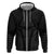 Hawaiian Kakau Art Tattoos Aquaman Style Zip Hoodie Black Version - Wonder Print Shop