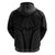 Hawaiian Kakau Art Tattoos Aquaman Style Zip Hoodie Black Version - Wonder Print Shop
