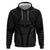 Hawaiian Kakau Art Tattoos Aquaman Style Zip Hoodie Black Version - Wonder Print Shop