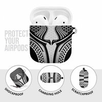 Hawaiian Kakau Art Tattoos Aquaman Style AirPods Case White Version - Wonder Print Shop