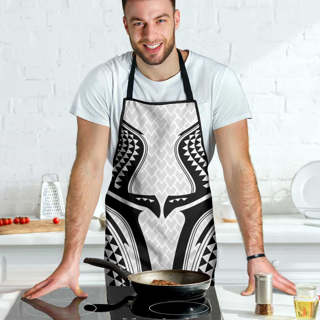 Hawaiian Kakau Art Tattoos Aquaman Style Apron White Version - Wonder Print Shop