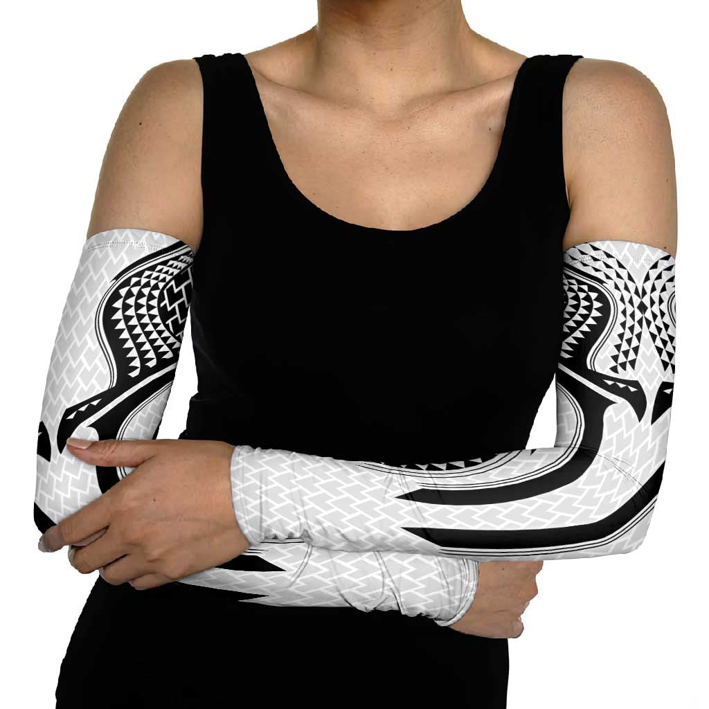 Hawaiian Kakau Art Tattoos Aquaman Style Arm Sleeves White Version - Wonder Print Shop