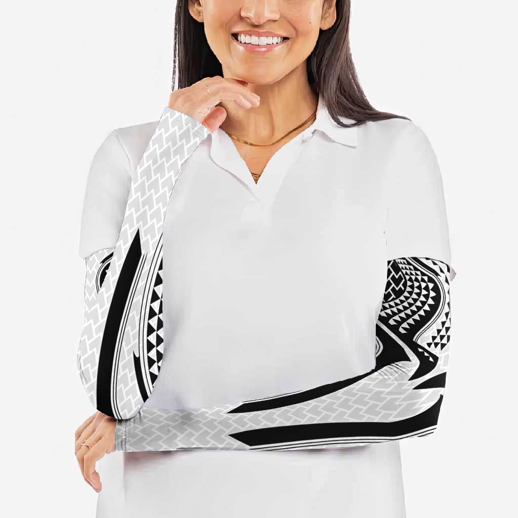 Hawaiian Kakau Art Tattoos Aquaman Style Arm Sleeves White Version - Wonder Print Shop