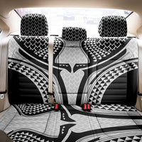 Hawaiian Kakau Art Tattoos Aquaman Style Back Car Seat Cover White Version - Wonder Print Shop