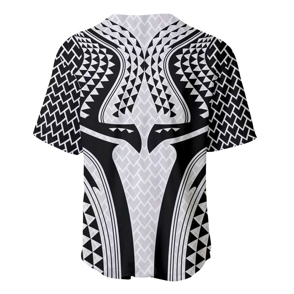 Hawaiian Kakau Art Tattoos Aquaman Style Baseball Jersey White Version - Wonder Print Shop