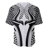 Hawaiian Kakau Art Tattoos Aquaman Style Baseball Jersey White Version - Wonder Print Shop