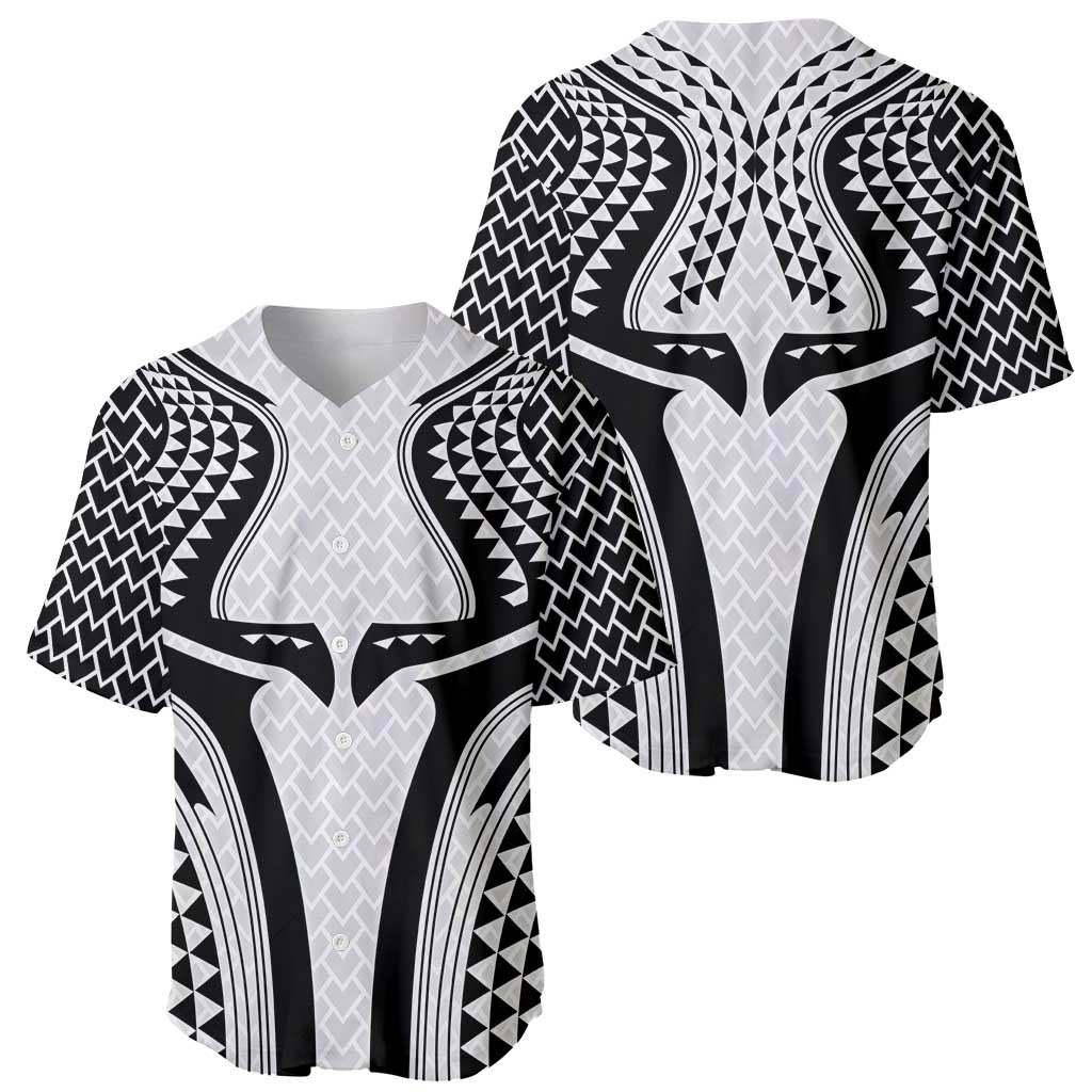 Hawaiian Kakau Art Tattoos Aquaman Style Baseball Jersey White Version - Wonder Print Shop