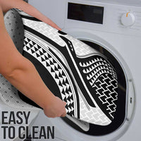 Hawaiian Kakau Art Tattoos Aquaman Style Bathroom Set White Version - Wonder Print Shop