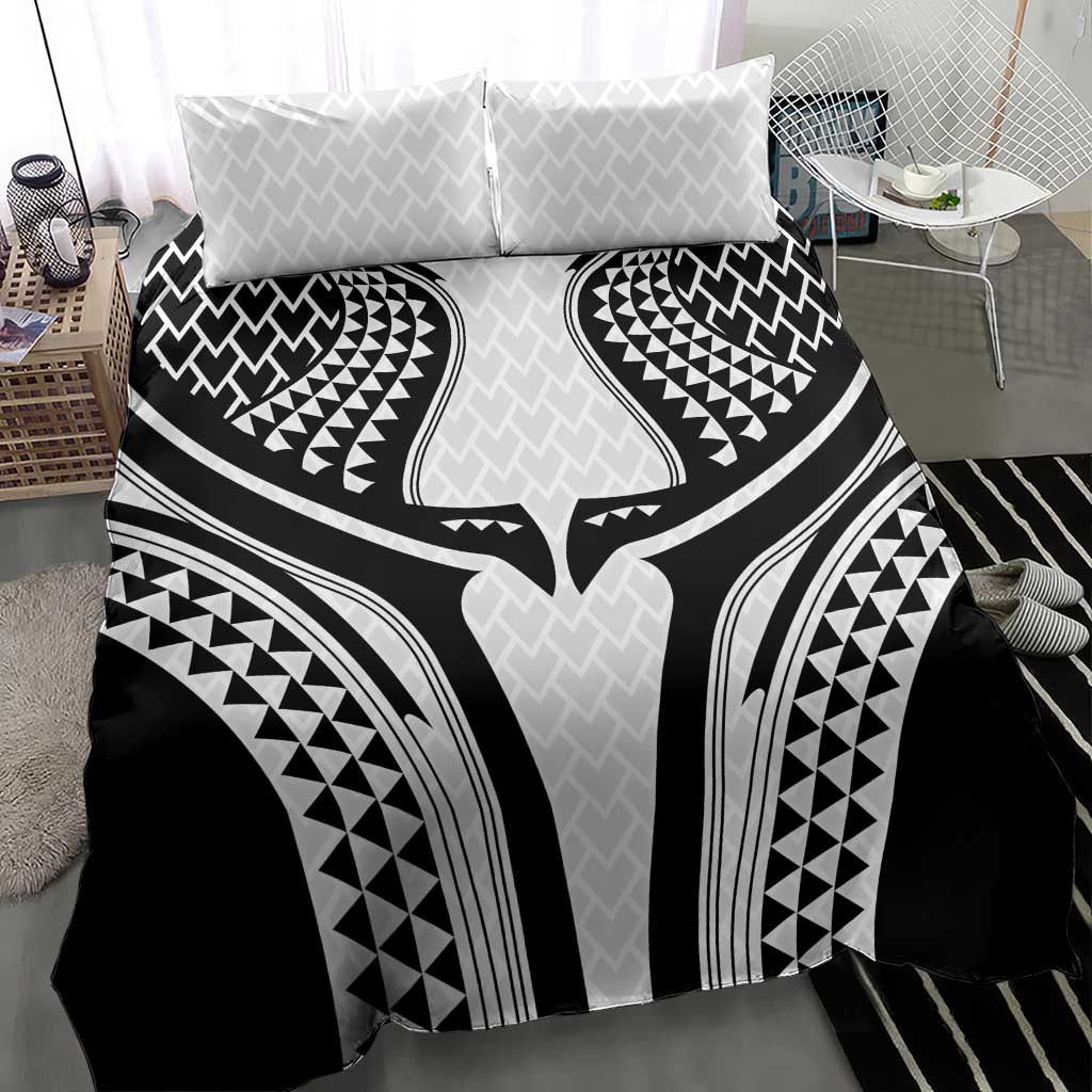 Hawaiian Kakau Art Tattoos Aquaman Style Bedding Set White Version - Wonder Print Shop