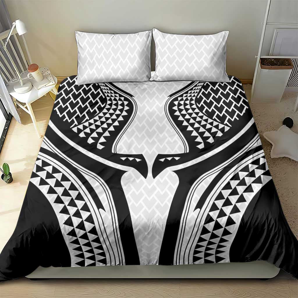 Hawaiian Kakau Art Tattoos Aquaman Style Bedding Set White Version - Wonder Print Shop