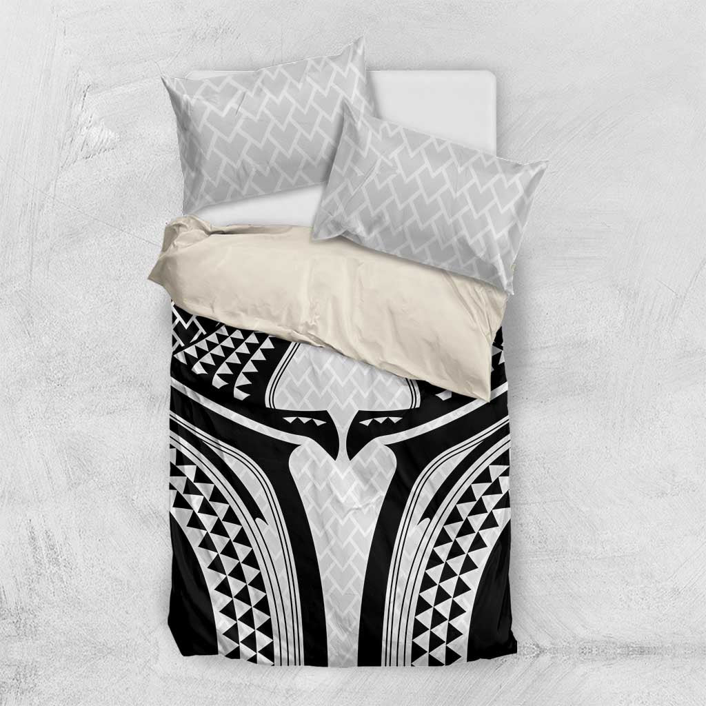 Hawaiian Kakau Art Tattoos Aquaman Style Bedding Set White Version - Wonder Print Shop