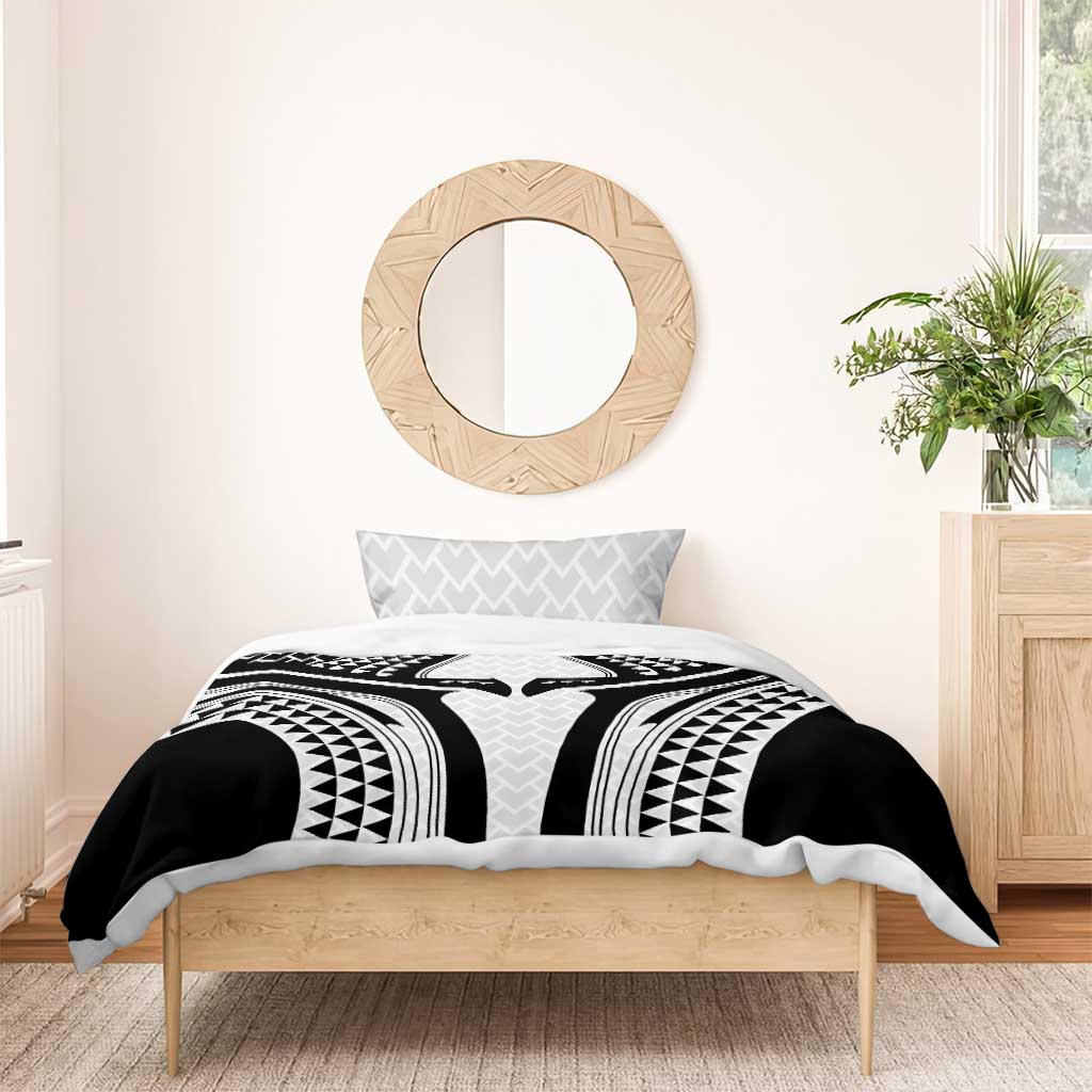 Hawaiian Kakau Art Tattoos Aquaman Style Bedding Set White Version - Wonder Print Shop