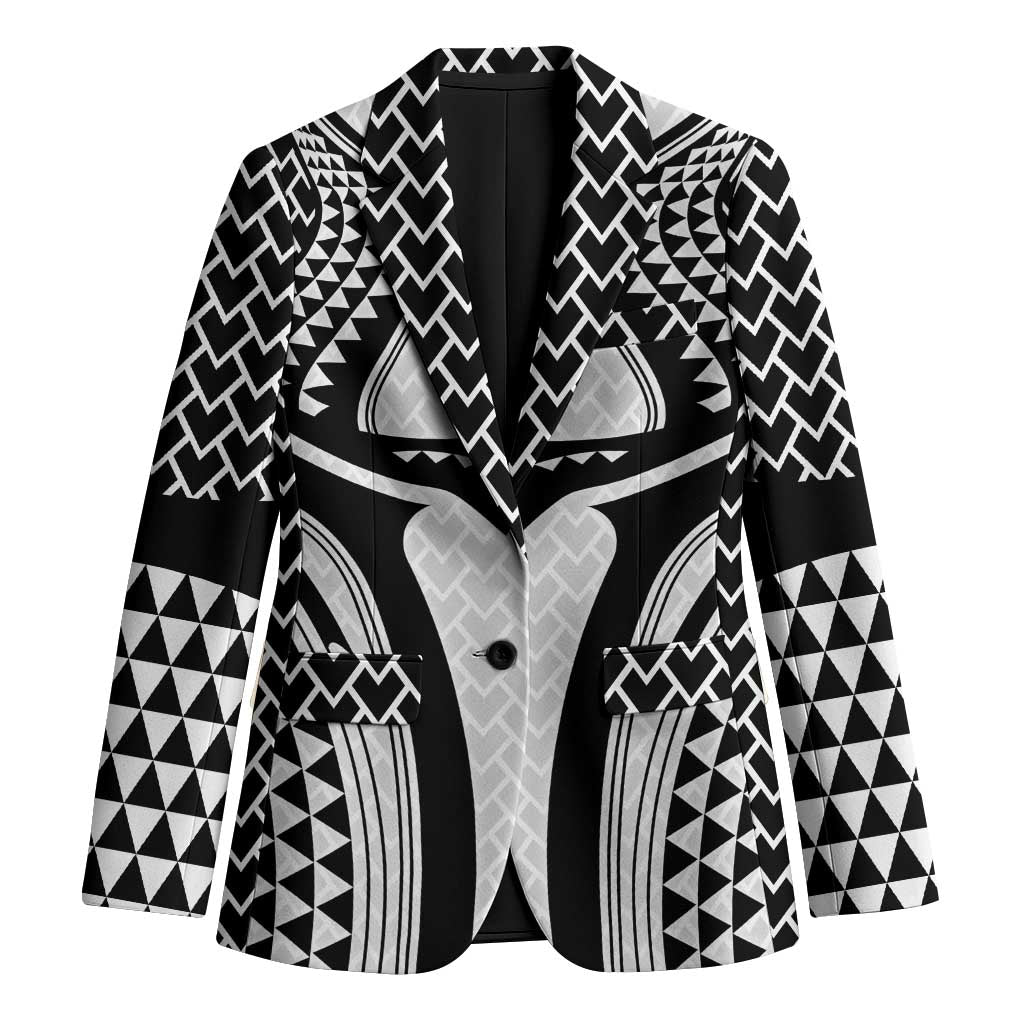Hawaiian Kakau Art Tattoos Aquaman Style Blazer White Version - Wonder Print Shop