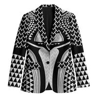 Hawaiian Kakau Art Tattoos Aquaman Style Blazer White Version - Wonder Print Shop