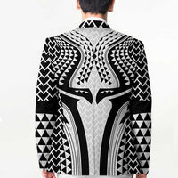 Hawaiian Kakau Art Tattoos Aquaman Style Blazer White Version - Wonder Print Shop