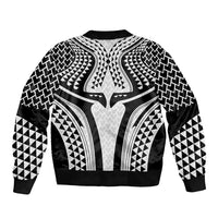 Hawaiian Kakau Art Tattoos Aquaman Style Bomber Jacket White Version - Wonder Print Shop