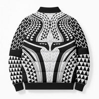 Hawaiian Kakau Art Tattoos Aquaman Style Bomber Puffer Jacket White Version - Wonder Print Shop