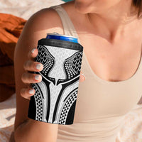 Hawaiian Kakau Art Tattoos Aquaman Style 4 in 1 Can Cooler Tumbler White Version - Wonder Print Shop