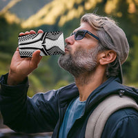 Hawaiian Kakau Art Tattoos Aquaman Style 4 in 1 Can Cooler Tumbler White Version - Wonder Print Shop