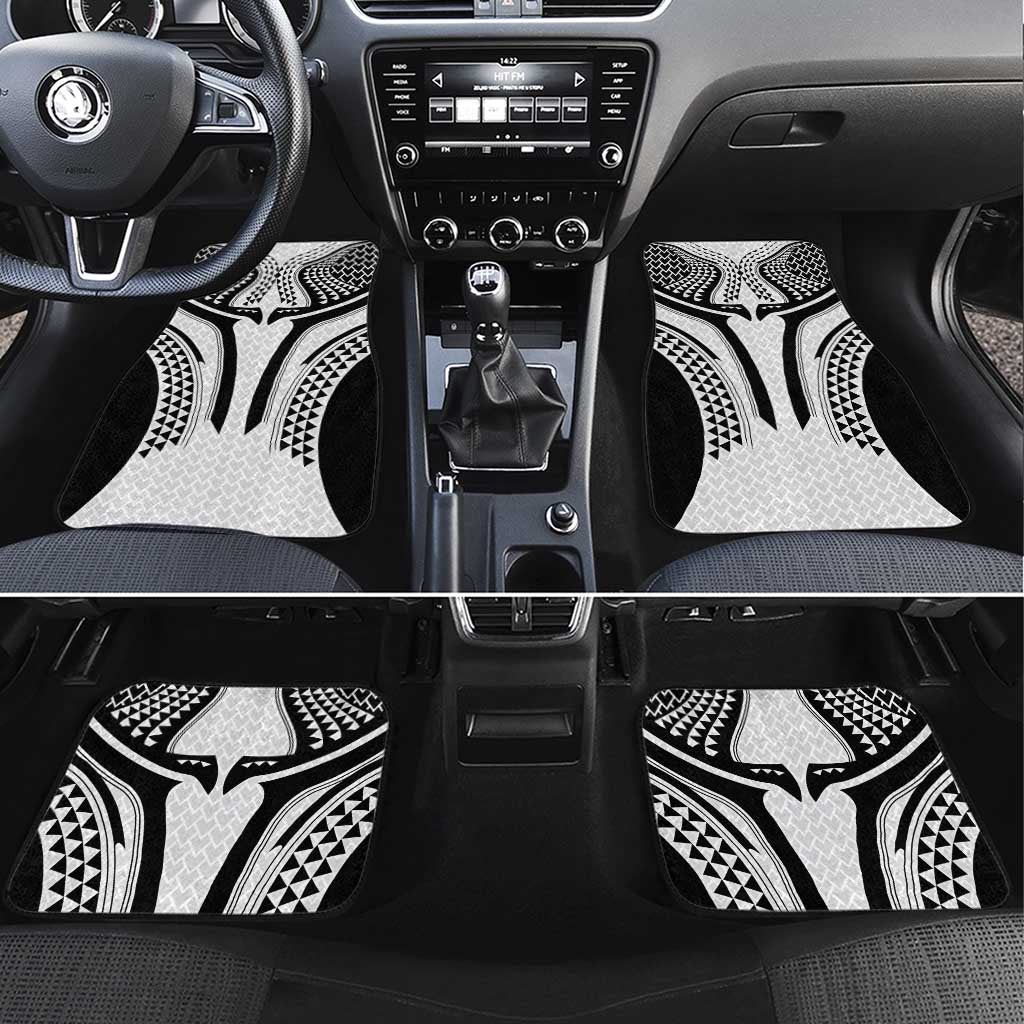 Hawaiian Kakau Art Tattoos Aquaman Style Car Mats White Version - Wonder Print Shop