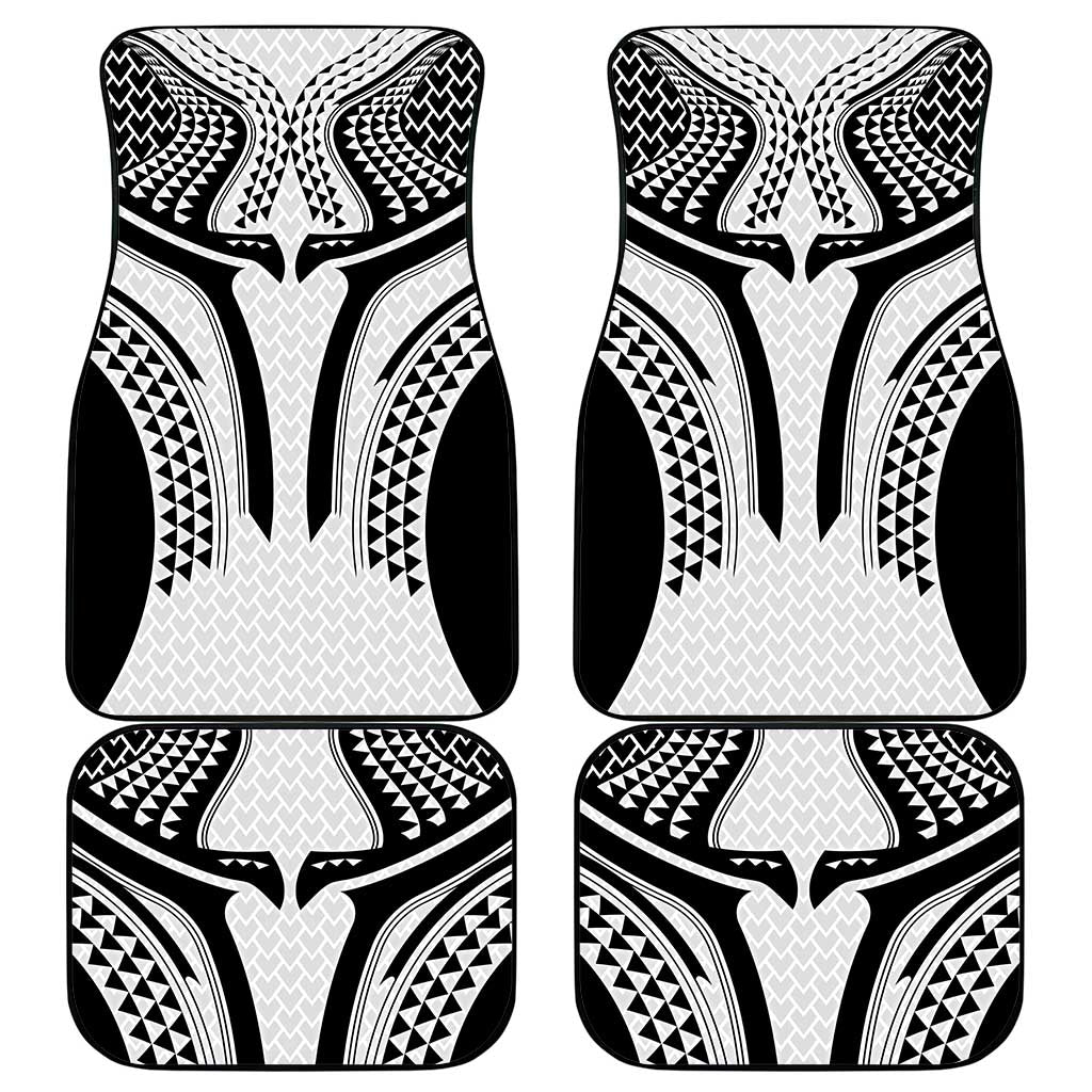 Hawaiian Kakau Art Tattoos Aquaman Style Car Mats White Version - Wonder Print Shop
