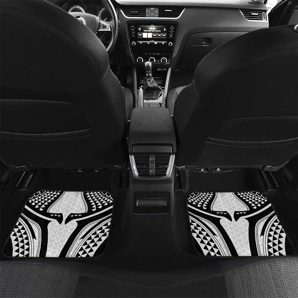 Hawaiian Kakau Art Tattoos Aquaman Style Car Mats White Version - Wonder Print Shop
