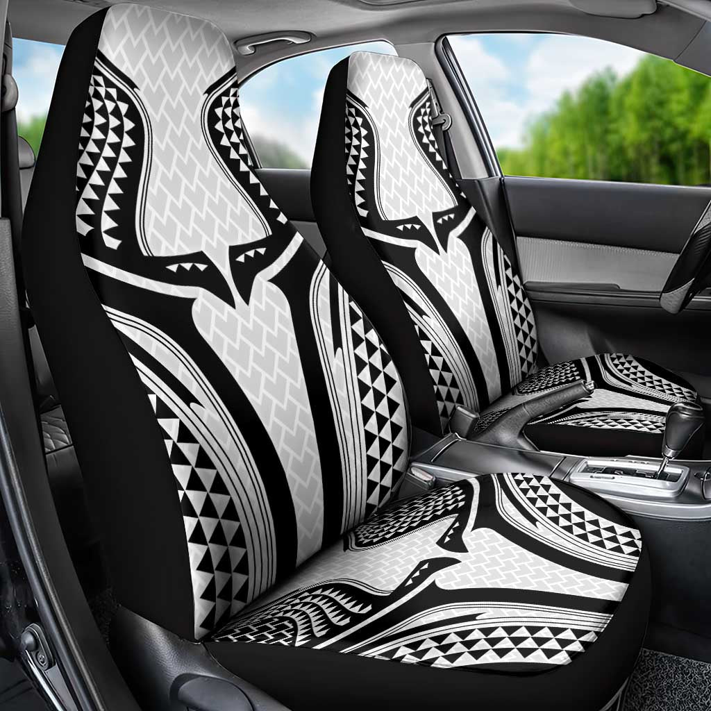 Hawaiian Kakau Art Tattoos Aquaman Style Car Seat Cover White Version - Wonder Print Shop