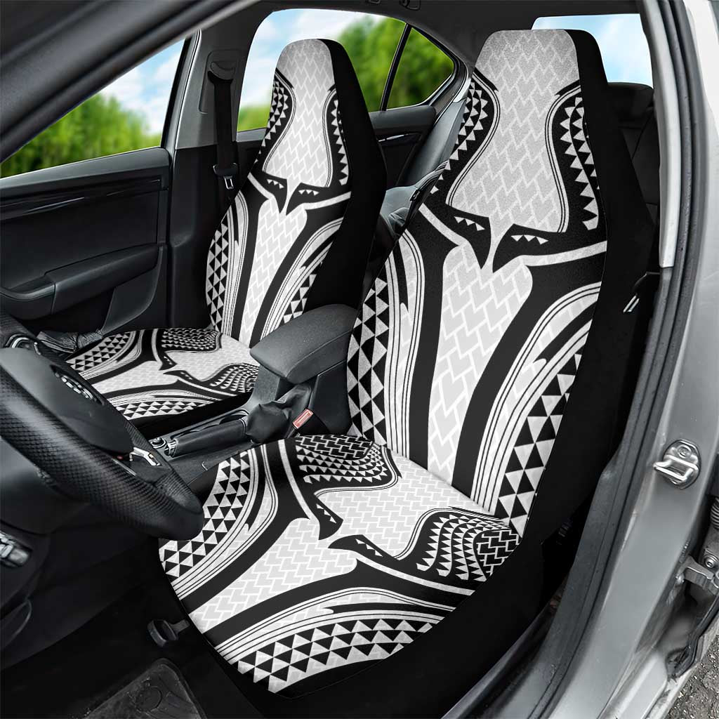 Hawaiian Kakau Art Tattoos Aquaman Style Car Seat Cover White Version - Wonder Print Shop
