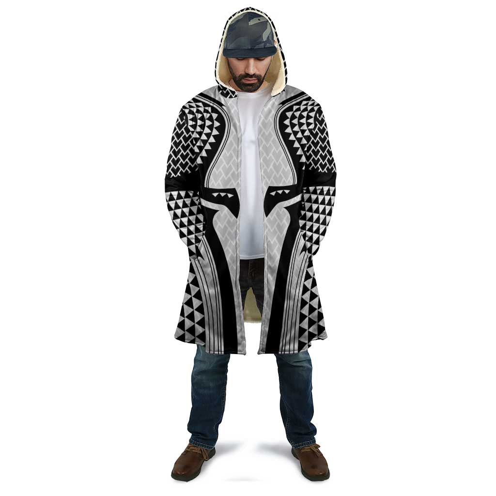 Hawaiian Kakau Art Tattoos Aquaman Style Cloak White Version - Wonder Print Shop