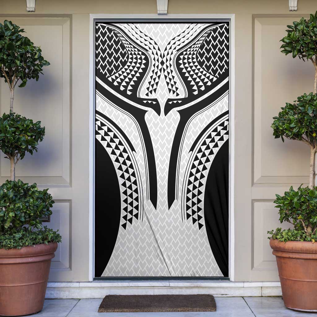 Hawaiian Kakau Art Tattoos Aquaman Style Door Cover White Version - Wonder Print Shop