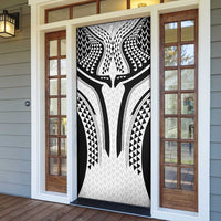 Hawaiian Kakau Art Tattoos Aquaman Style Door Cover White Version - Wonder Print Shop