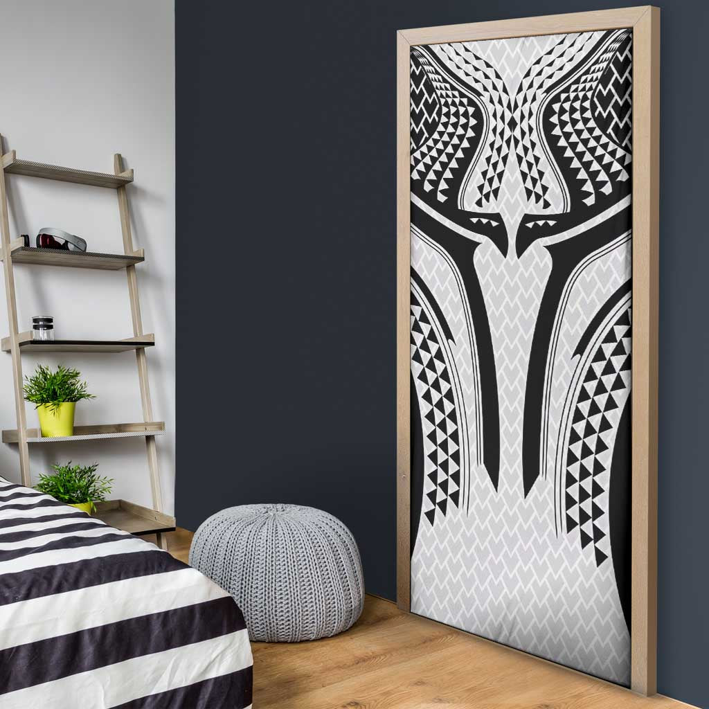 Hawaiian Kakau Art Tattoos Aquaman Style Door Cover White Version - Wonder Print Shop