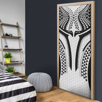Hawaiian Kakau Art Tattoos Aquaman Style Door Cover White Version - Wonder Print Shop
