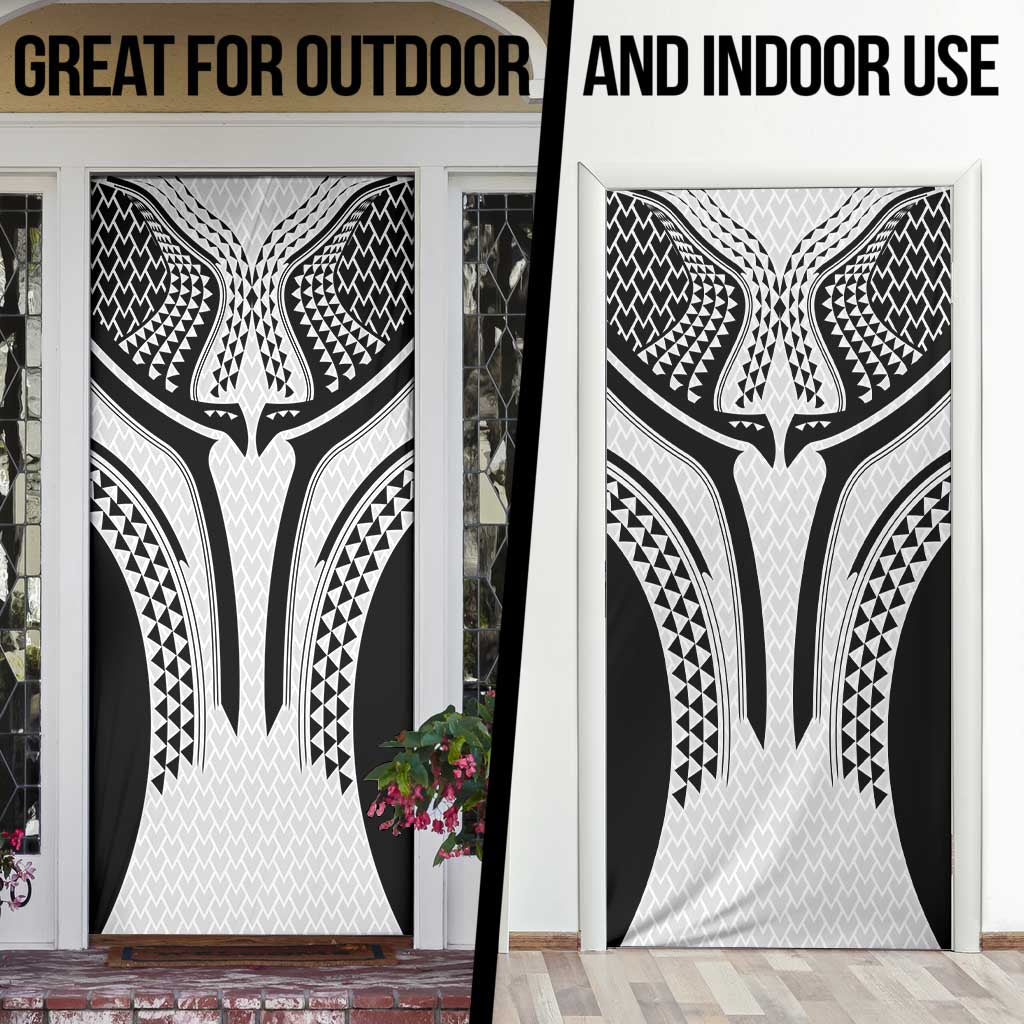 Hawaiian Kakau Art Tattoos Aquaman Style Door Cover White Version - Wonder Print Shop