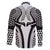 Hawaiian Kakau Art Tattoos Aquaman Style Family Matching Long Sleeve Bodycon Dress and Hawaiian Shirt White Version - Wonder Print Shop