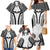 Hawaiian Kakau Art Tattoos Aquaman Style Family Matching Mermaid Dress and Hawaiian Shirt White Version - Wonder Print Shop