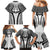 Hawaiian Kakau Art Tattoos Aquaman Style Family Matching Mermaid Dress and Hawaiian Shirt White Version - Wonder Print Shop