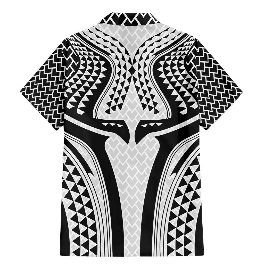 Hawaiian Kakau Art Tattoos Aquaman Style Family Matching Mermaid Dress and Hawaiian Shirt White Version - Wonder Print Shop