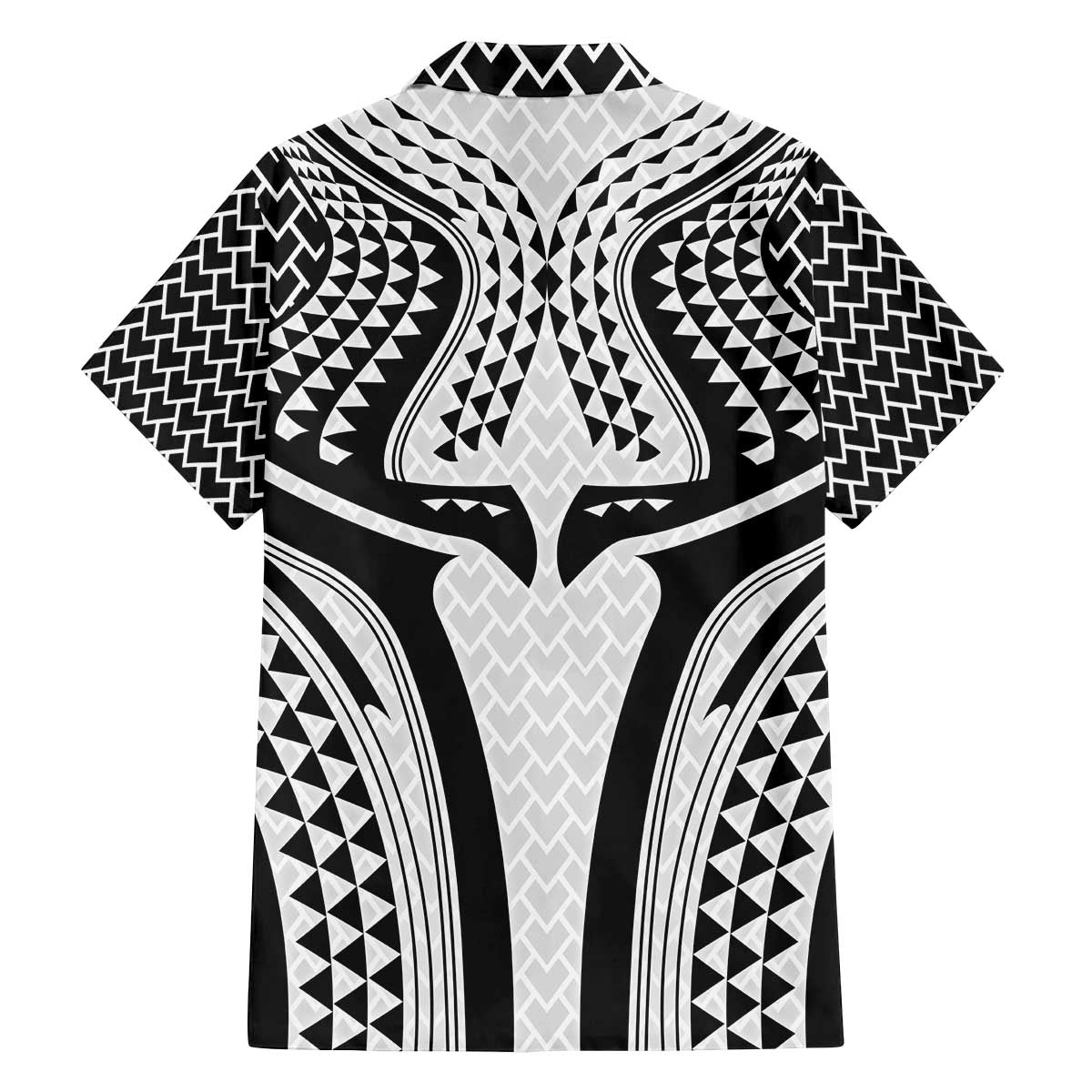 Hawaiian Kakau Art Tattoos Aquaman Style Family Matching Off The Shoulder Long Sleeve Dress and Hawaiian Shirt White Version - Wonder Print Shop