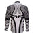 Hawaiian Kakau Art Tattoos Aquaman Style Family Matching Off The Shoulder Long Sleeve Dress and Hawaiian Shirt White Version - Wonder Print Shop