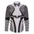Hawaiian Kakau Art Tattoos Aquaman Style Family Matching Short Sleeve Bodycon Dress and Hawaiian Shirt White Version - Wonder Print Shop