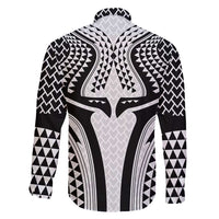 Hawaiian Kakau Art Tattoos Aquaman Style Family Matching Short Sleeve Bodycon Dress and Hawaiian Shirt White Version - Wonder Print Shop