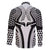 Hawaiian Kakau Art Tattoos Aquaman Style Family Matching Short Sleeve Bodycon Dress and Hawaiian Shirt White Version - Wonder Print Shop