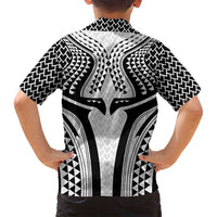 Hawaiian Kakau Art Tattoos Aquaman Style Family Matching Summer Maxi Dress and Hawaiian Shirt White Version - Wonder Print Shop