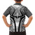 Hawaiian Kakau Art Tattoos Aquaman Style Family Matching Summer Maxi Dress and Hawaiian Shirt White Version - Wonder Print Shop
