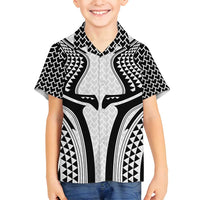 Hawaiian Kakau Art Tattoos Aquaman Style Family Matching Tank Maxi Dress and Hawaiian Shirt White Version - Wonder Print Shop