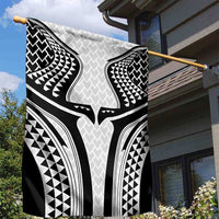 Hawaiian Kakau Art Tattoos Aquaman Style Garden Flag White Version - Wonder Print Shop