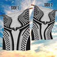 Hawaiian Kakau Art Tattoos Aquaman Style Garden Flag White Version - Wonder Print Shop