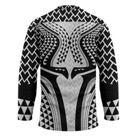 Hawaiian Kakau Art Tattoos Aquaman Style Hockey Jersey White Version - Wonder Print Shop